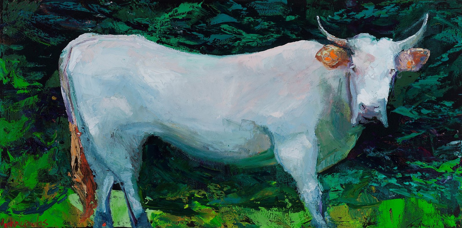 James Michalopoulos, Study for Beefy
Oil on Canvas, 24 x 48 in.
This work is currently on display at the Glade Arts Foundation Gallery in the Woodlands, Texas as a part of the "Tempting Spring: The Wondrous Works of James Michalopoulos" ​Exhibition.
$8,000