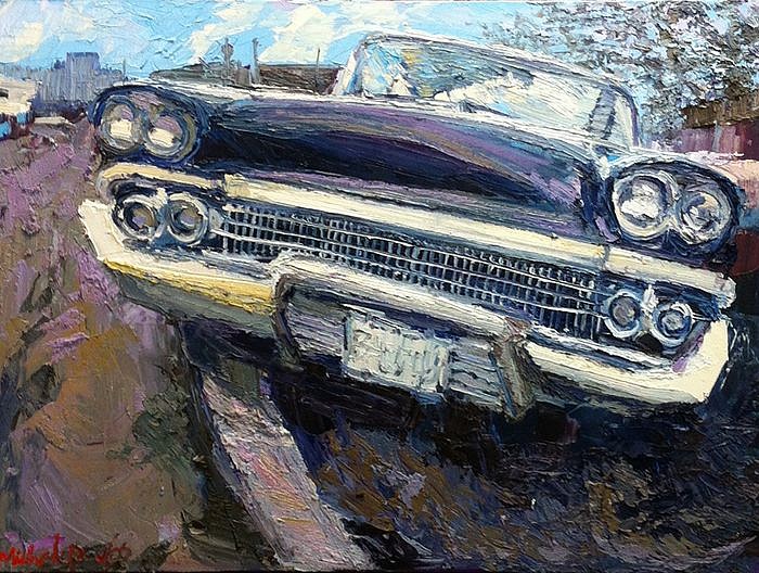 James Michalopoulos, Motor Sitty
Oil on Canvas, 23 1/2 x 31 1/2 in.
$9,200