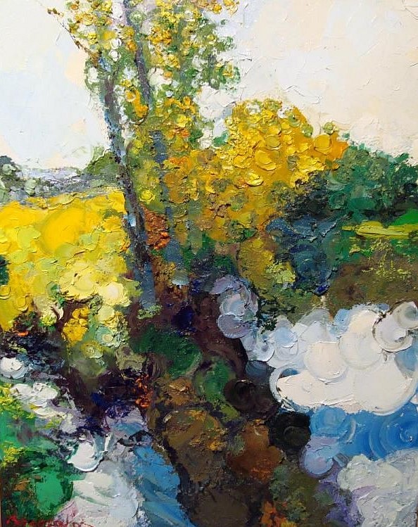 James Michalopoulos, Burbling Brook
Oil on Canvas, 40 x 30 in.
$12,000
