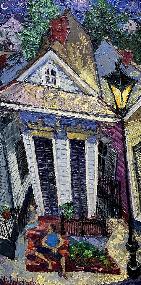 James Michalopoulos, One Small Stoop for Mankind
Oil on Canvas, 48 x 24 in.
$15,878