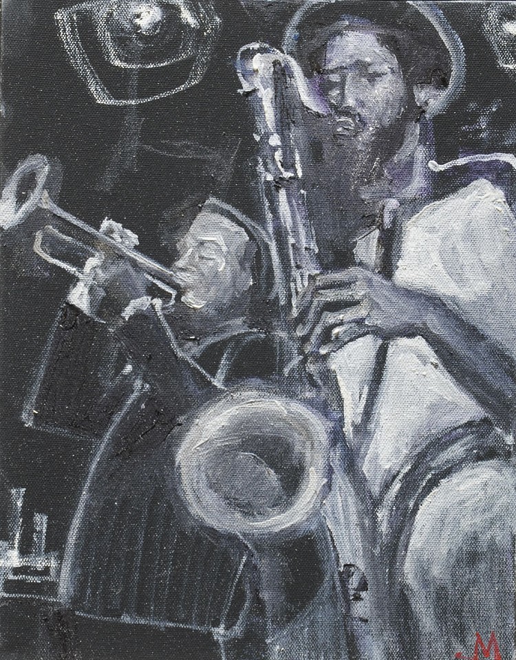 James Michalopoulos, Saxual Healing
Oil on Canvas, 14 x 11 in.
$2,991.92