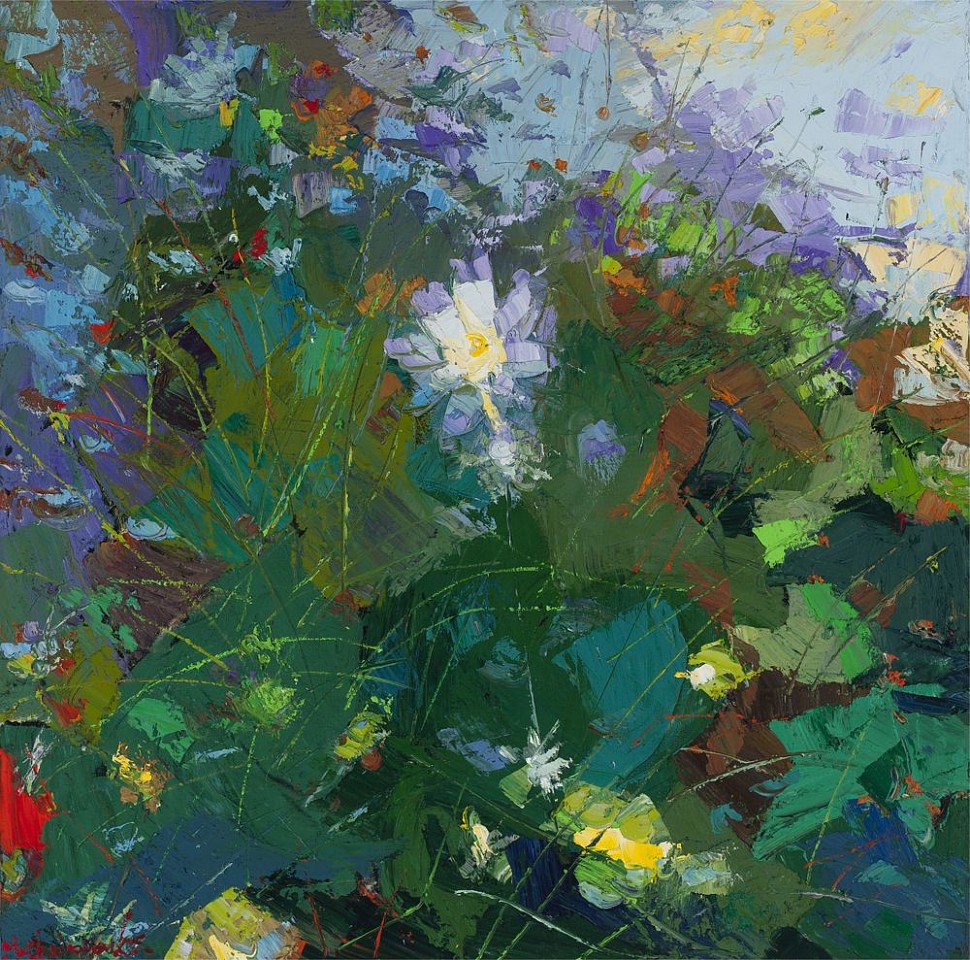 James Michalopoulos, Spring Mix
oil, 36 x 36 in.
$16,000