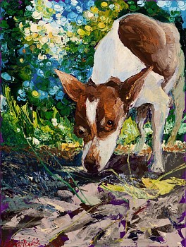 Animals: Grrr 31 1/2 x 23 1/2 in. $9,800