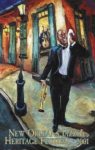 Jazz Fest 2001: Louis Armstrong - unsigned