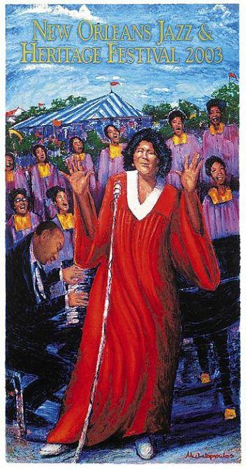 Jazz Fest 2003: Mahalia Jackson - signed